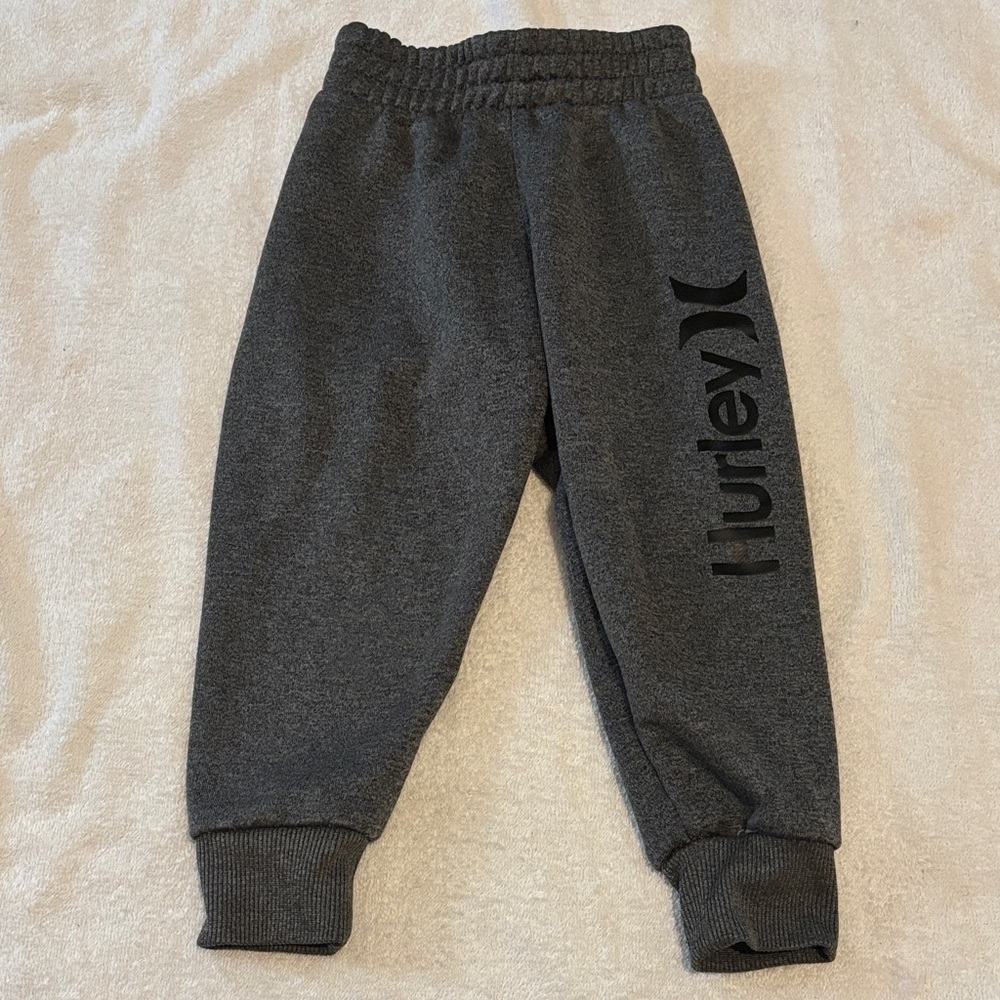 Hurley Kids Dark Gray Fleece Joggers